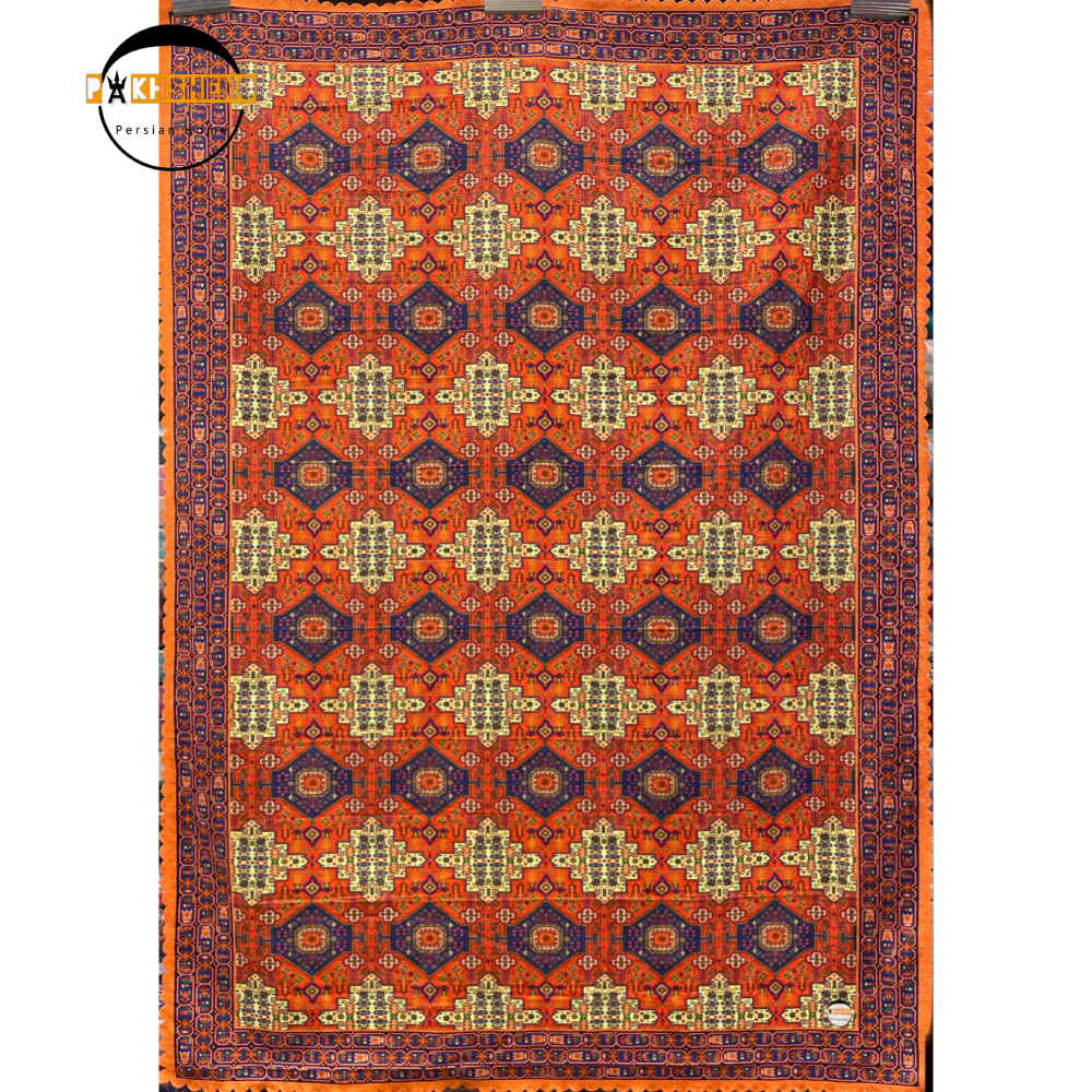 رومیزی مخمل شانل کنگره دار طرح الماس پخشنو