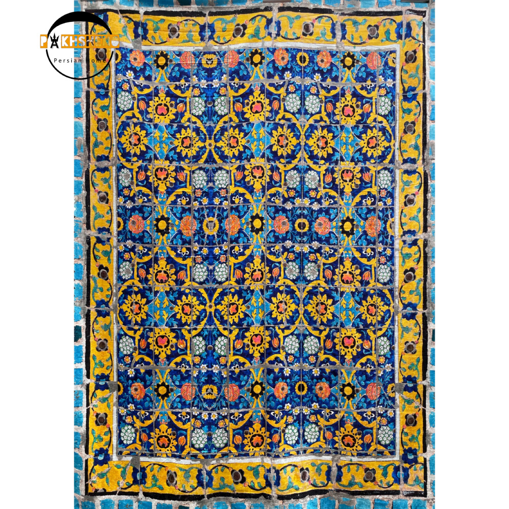 رومیزی مخمل شانل طرح معرق پخشنو