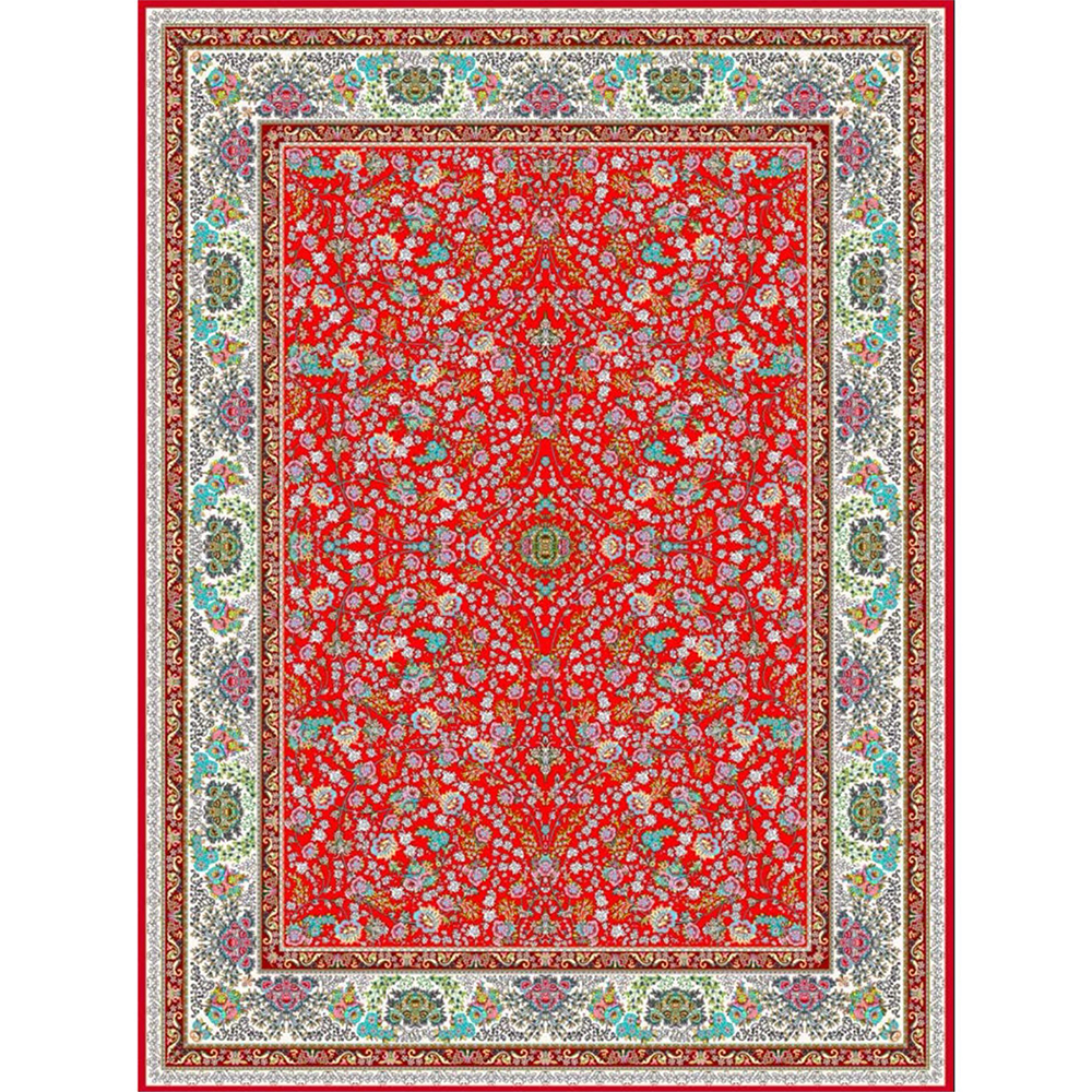 رومیزی مخمل شانل کنگره دار طرح 05
