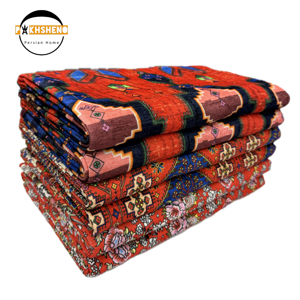 رومیزی مخمل شانل کنگره دار پخشنو (10 عددی)