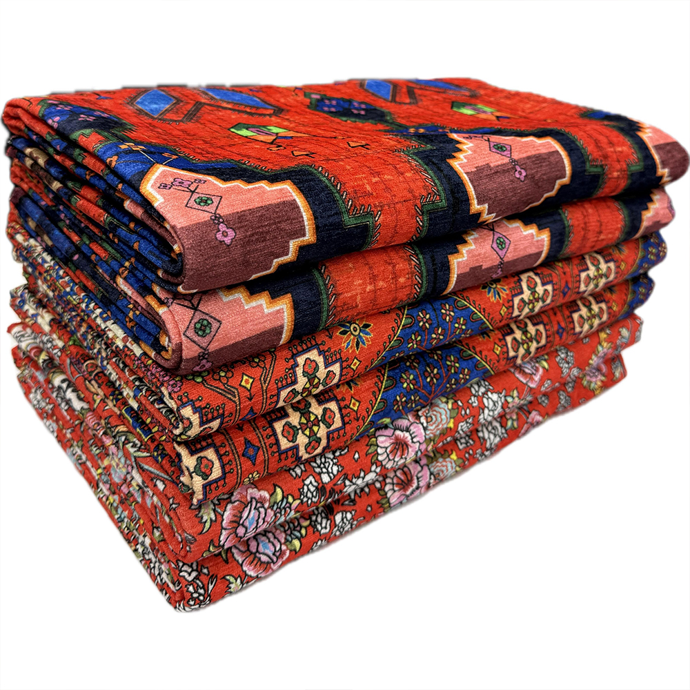رومیزی مخمل شانل کنگره دار پخشنو (فروش عمده)